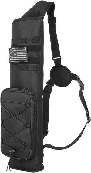 Archery Quiver for Arrows Multi-Function Back with Molle System Tactical Arrow Holder Archery Bag Accessories and Pockets for Hunting Shooting Target Practice
