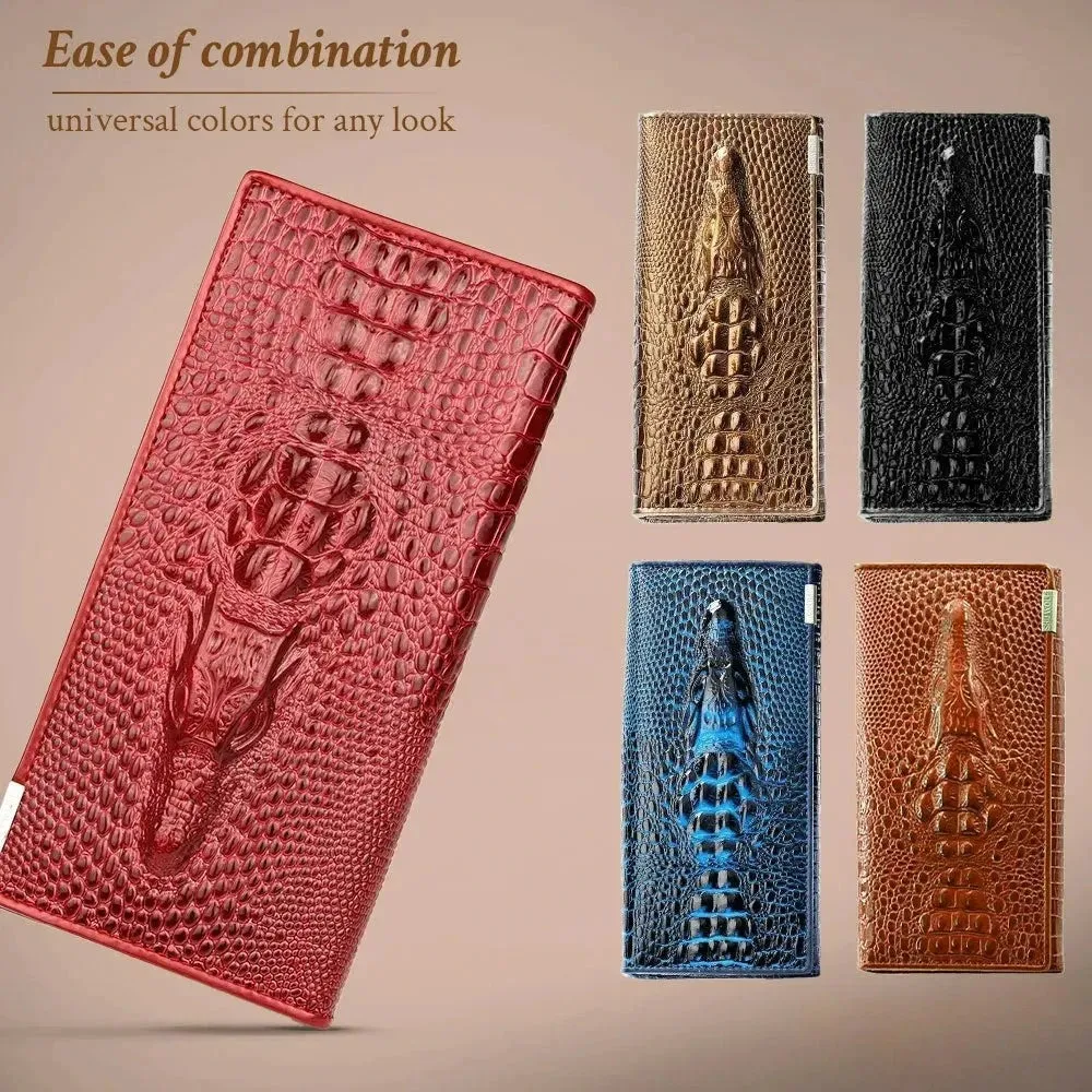 Arden Elegant Croc-Embossed RFID Wallet