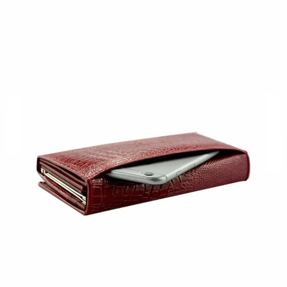 Arden Elegant Croc-Embossed RFID Wallet