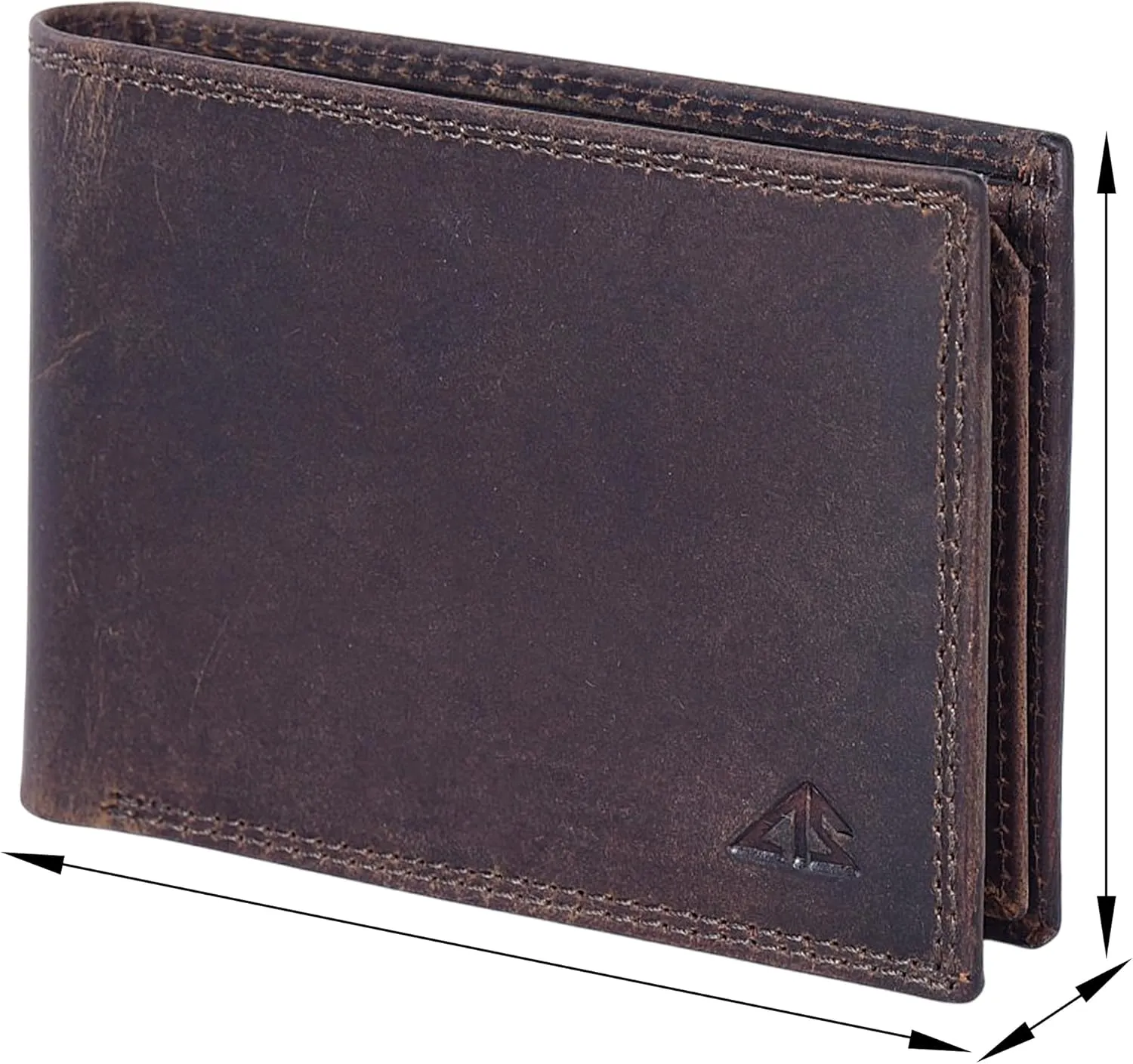 ASAD Genuine Leather Wallet for Men | Slim, Stylish, and Durable Genuine Leather Double Stitched RFID Blocking Bifold Stylish | Bifold Wallet With 8 Card Slot | Gift for Him | Crazy horse
