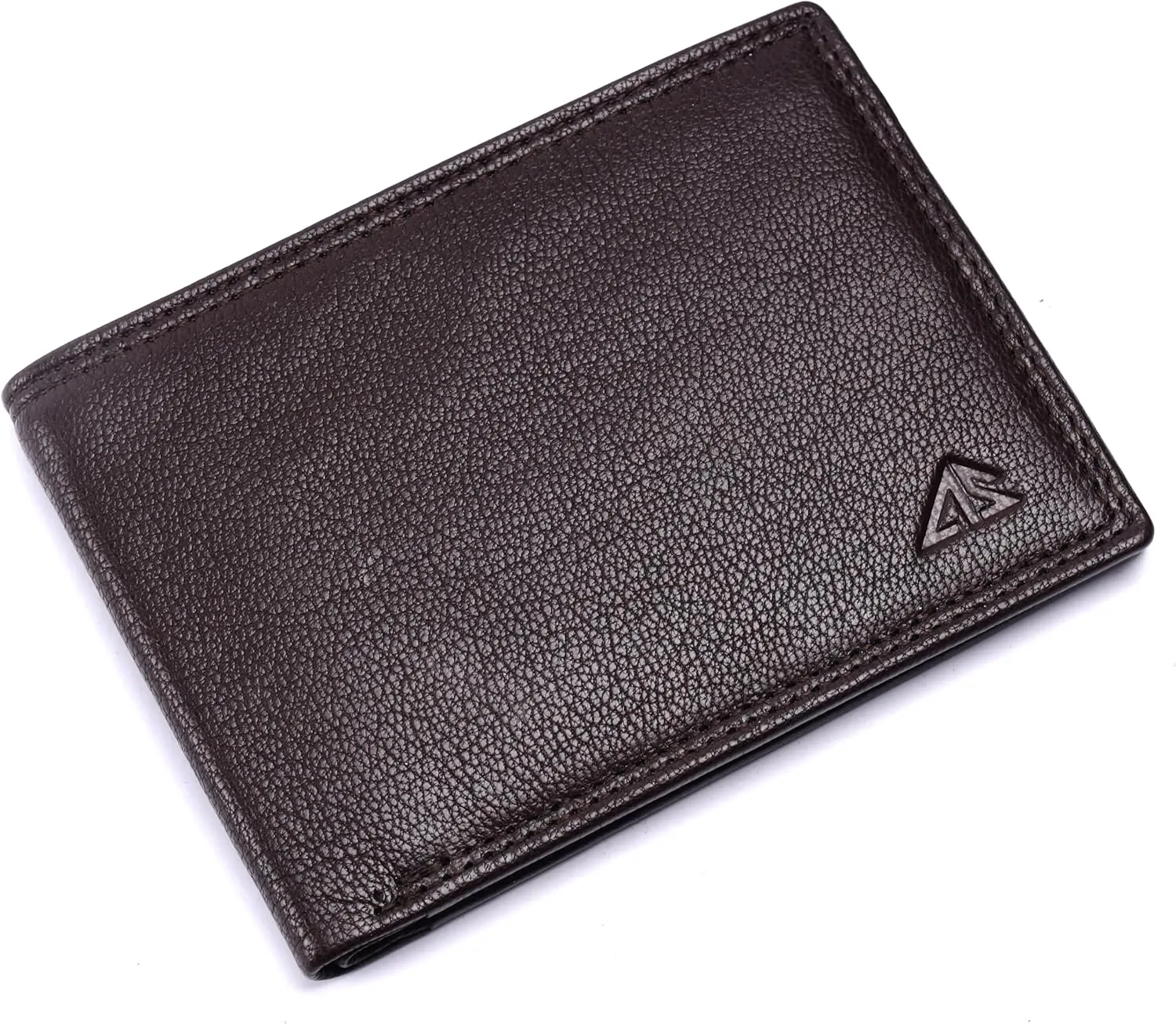 ASAD Genuine Leather Wallet for Men | Slim, Stylish, Genuine Leather Double Stitched RFID Blocking Bifold Stylish | Bifold Wallet With 8 Card Slot | Gift for Him | Brown
