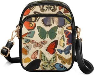 Attractive Print Womens Crossbody Bag with Strap Pockets Zipper for Travel Everyday Use