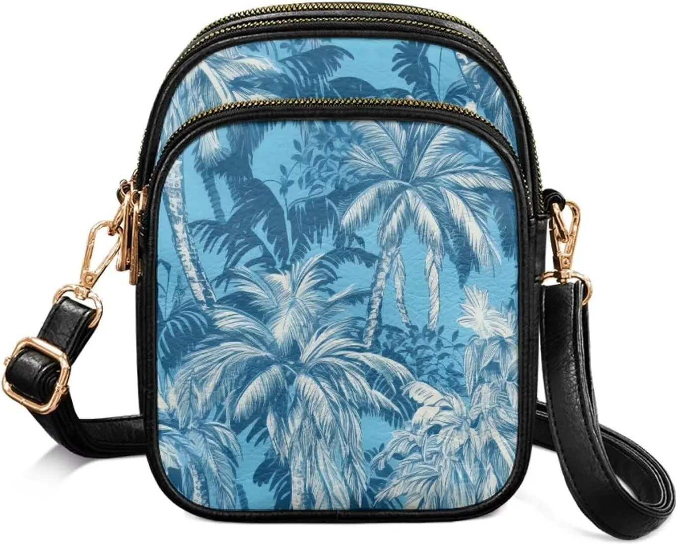 Attractive Print Womens Crossbody Bag with Strap Pockets Zipper for Travel Everyday Use