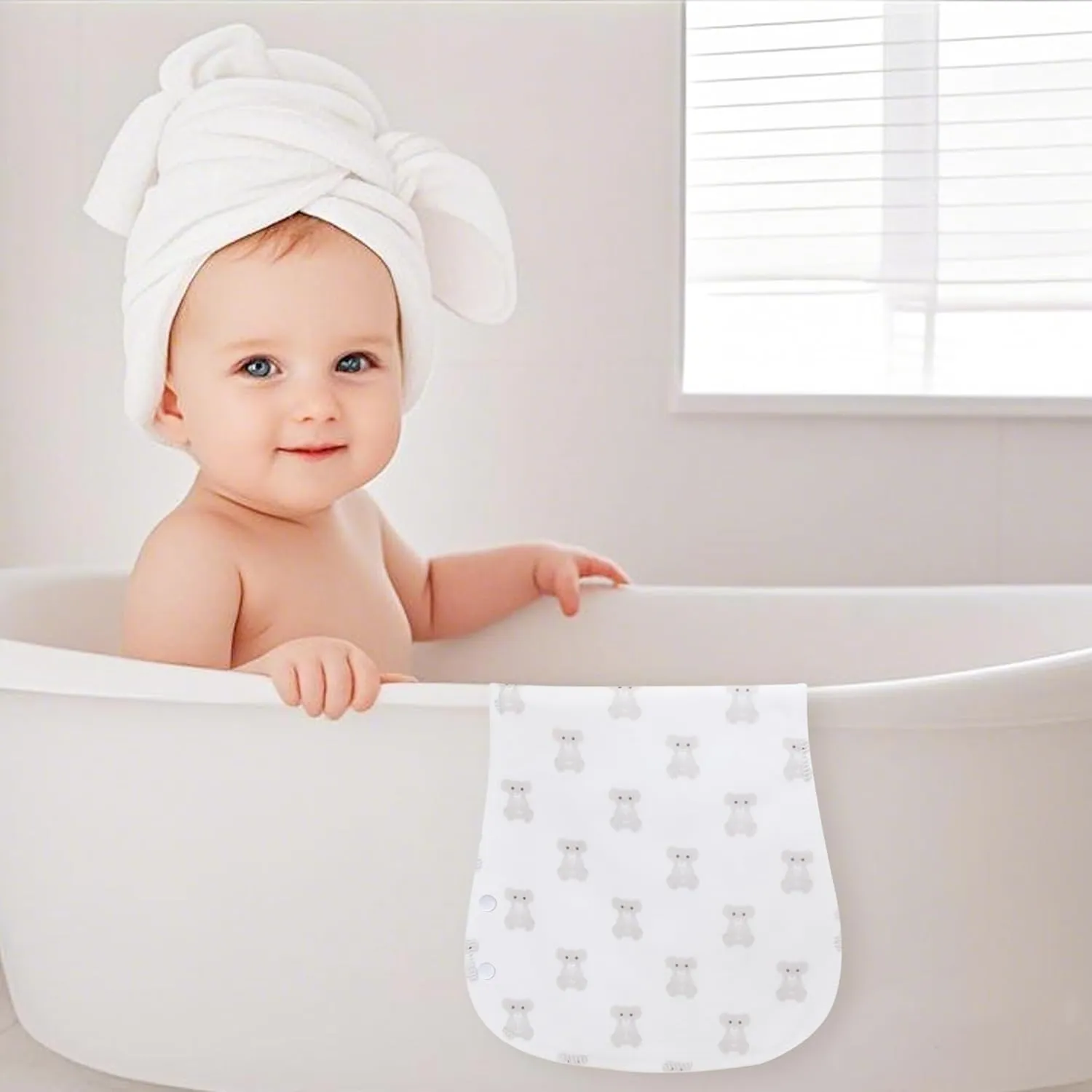 Baby Burp Cloths Large Size 3-Layers Thicken 100% Cotton Super Absorbent and Soft Baby Spit Up Burping Rags Baby Burp Cloth Set for Girls 6 Pack