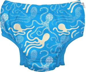 Baby Toddler Eco Snap Swim Diaper - Blue Octopus - 24mo