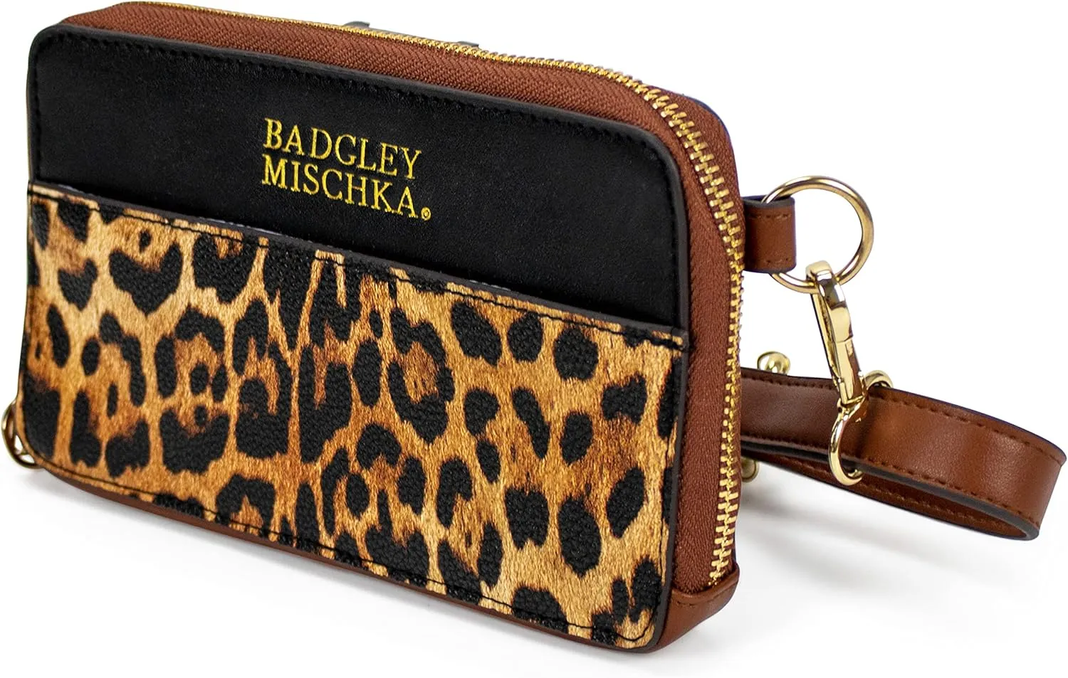 Badgley Mischka Leopard Weekender Tote Bag for Travel, Carry-On Animal Print Tote Bag