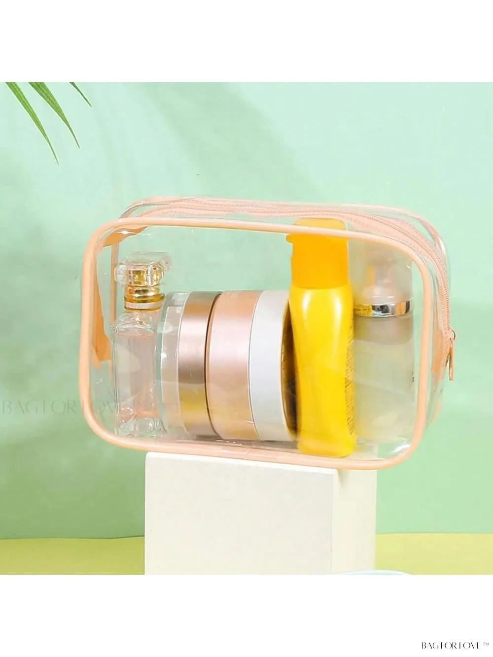 BagForLove - Pink Quart-Sized Travel Toiletry Organizer