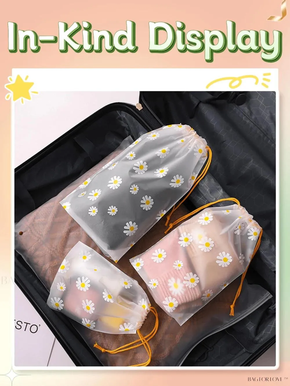 BagForLove - Transparent Waterproof Pouches for Storing Small Items