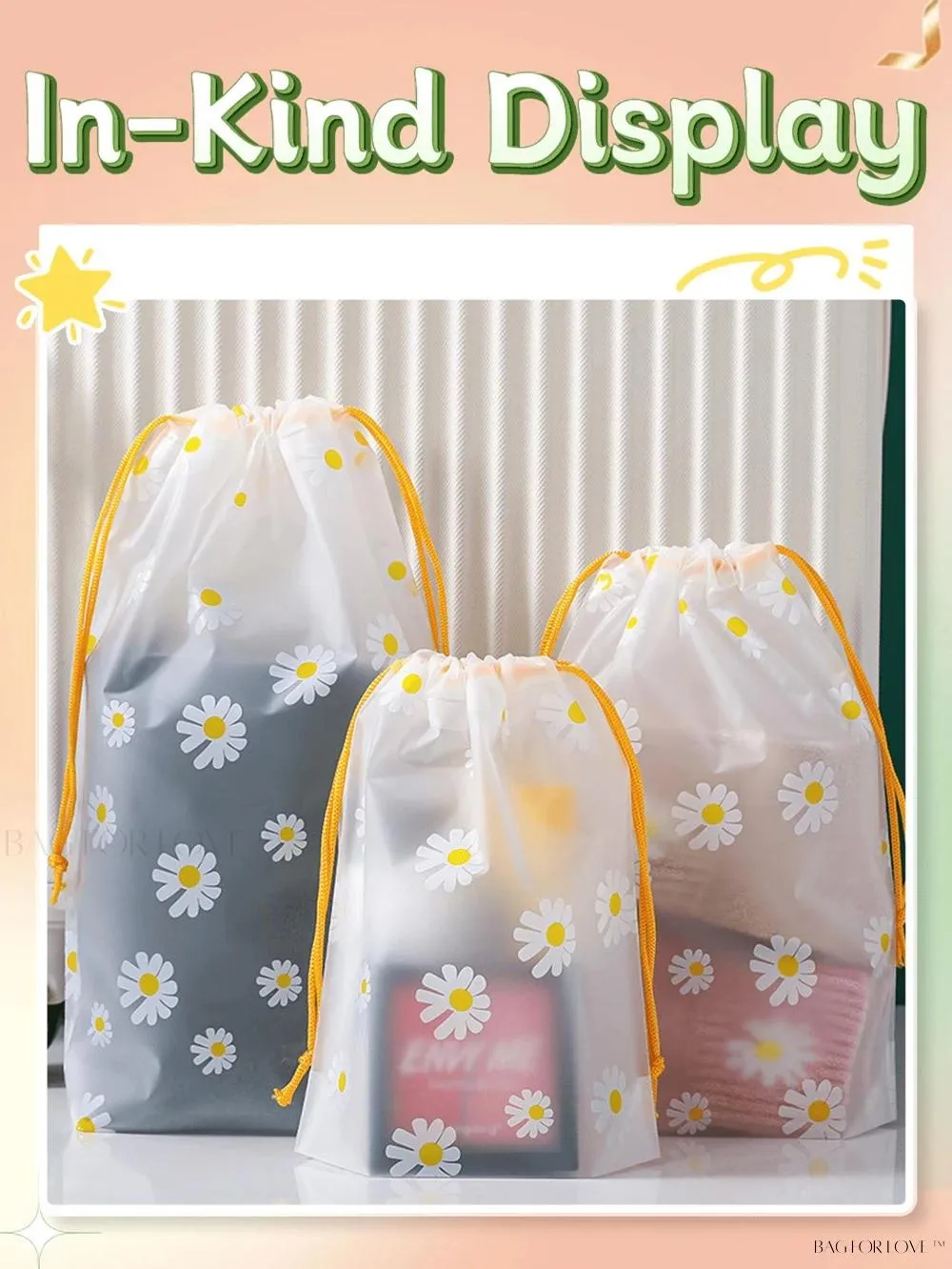 BagForLove - Transparent Waterproof Pouches for Storing Small Items