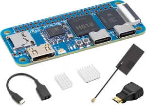 Banana Pi BPI M4 Zero Allwinner H618 Linux Single Board Computer, Wireless Dual-Band Development Board, LPDDR4 4GB RAM 32GB eMMC, ARM Mali G31 GPU for IoT Programming, Support Debian Ubuntu (Bundle3)