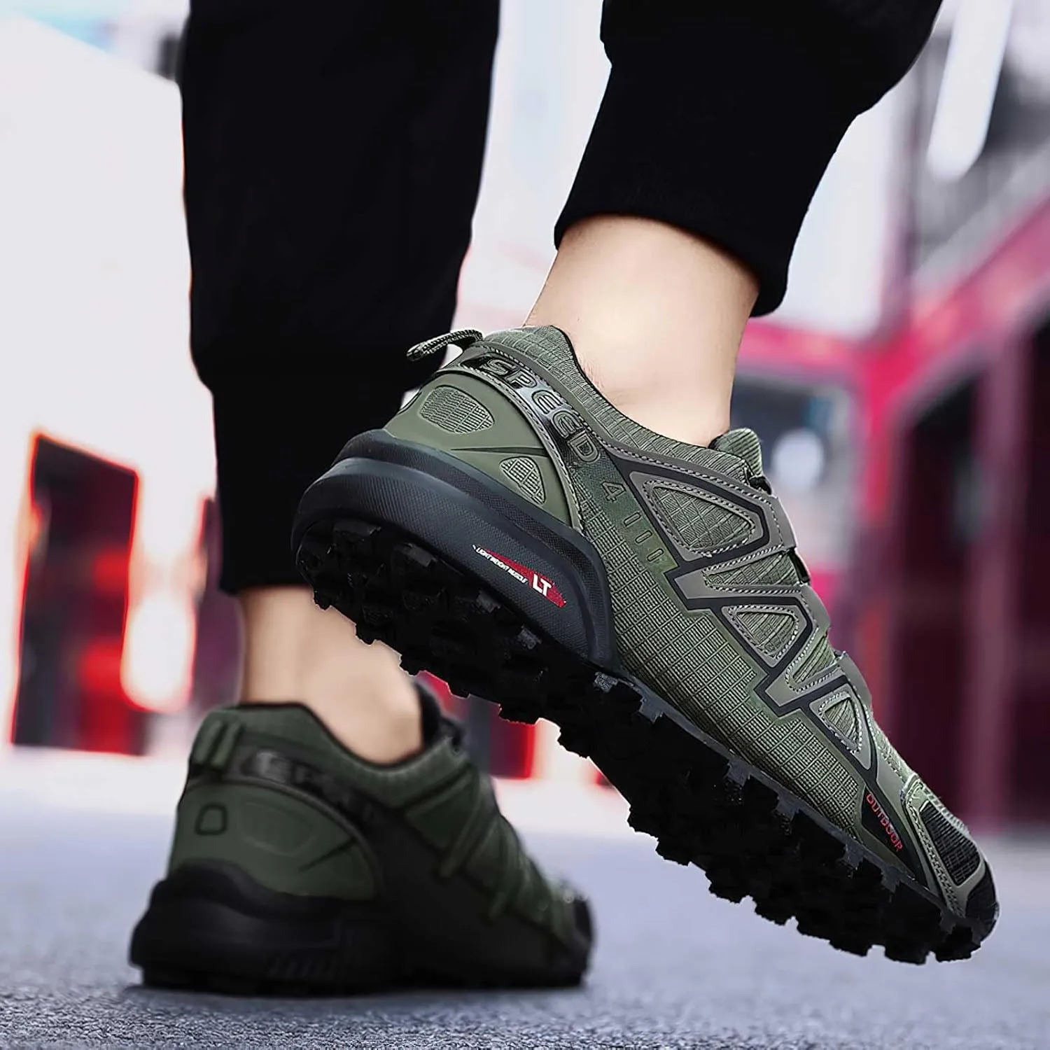 baobeijiadao Hiking Shoe for Men Outdoor Trekking Trail Running Sneaker Waterproof Non Slip Work Shoes