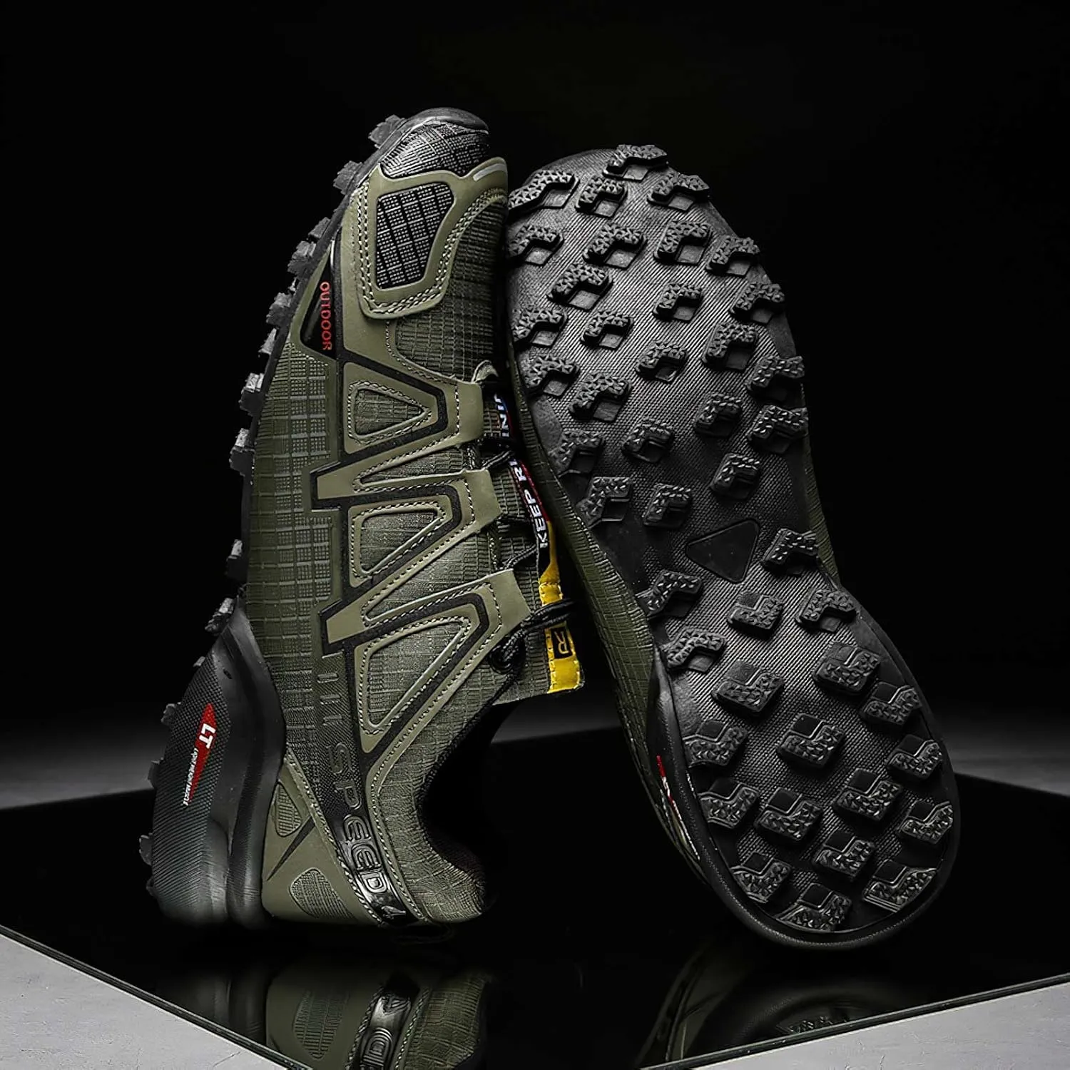 baobeijiadao Hiking Shoe for Men Outdoor Trekking Trail Running Sneaker Waterproof Non Slip Work Shoes