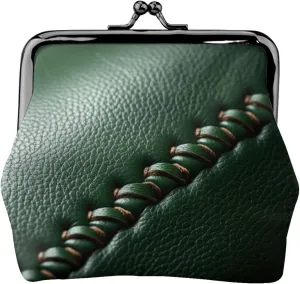 Baseball Lace Close Up print Coin Purse Small Change Purse Card Holder Coin Pouch Small Wallet for Women and Men