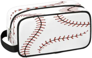 Baseball Toiletry Bag for Kids Boys Toiletry Pouch Waterproof Small Dopp Kit for Kids Hanging Wash Bag Cosmetic Bag Toiletry Bag for Travel Essential