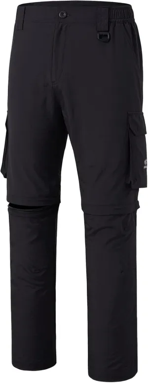 BASSDASH Men’s Outdoor Quick Dry Convertible Pants Zip-Off Water Resistant Lightweight Fishing Hiking Cargo Shorts UPF50 