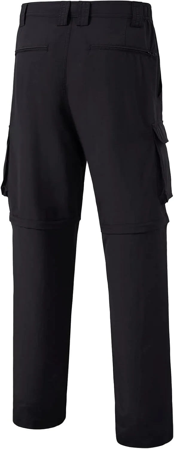 BASSDASH Men’s Outdoor Quick Dry Convertible Pants Zip-Off Water Resistant Lightweight Fishing Hiking Cargo Shorts UPF50 