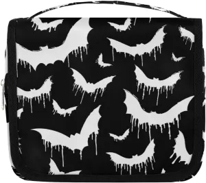 Bat Hanging Toiletry Bag for Women Men, Kids Toiletry Travel Bag, Halloween Waterproof Boys Toiletry Bag Makeup Kit Hanging Makeup Bag Cosmetic Bag Shaving Bag for Kids Adult Travel Essential
