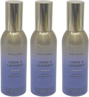 Bath & Body Works Linen & Lavender Concentrated Room Spray 1.5oz each - Pack of 3