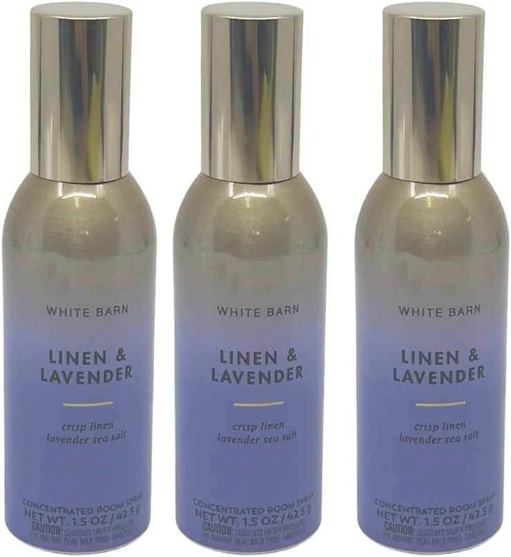 Bath & Body Works Linen & Lavender Concentrated Room Spray 1.5oz each - Pack of 3
