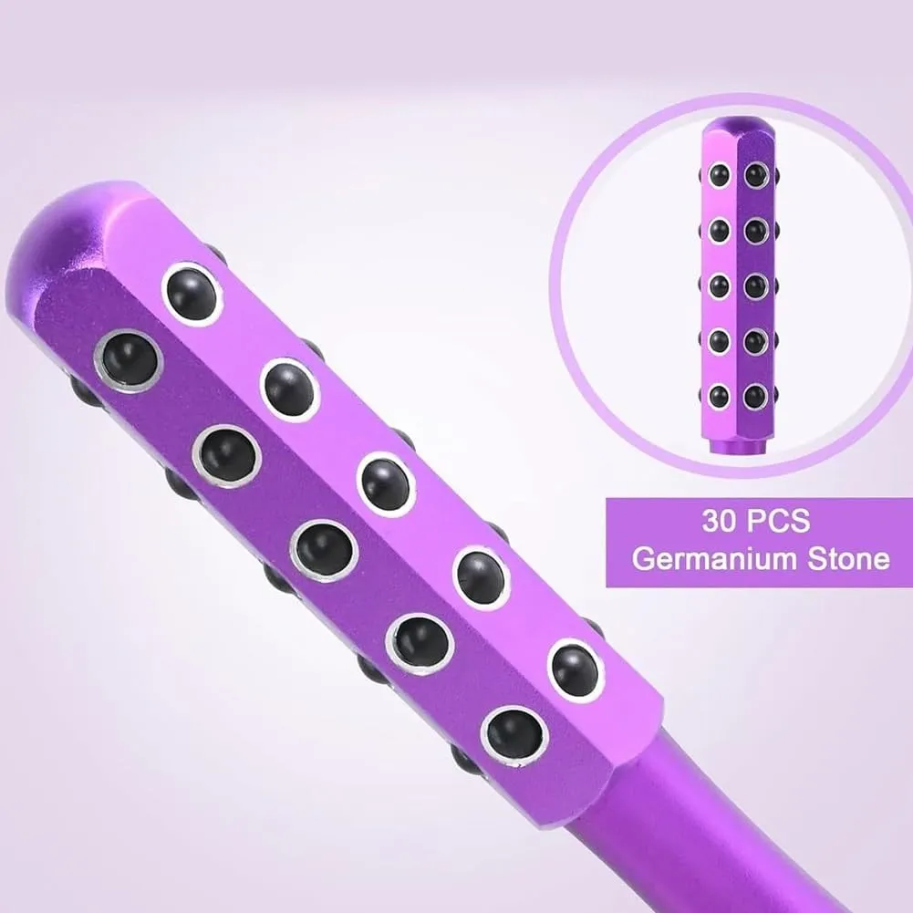 Beauty Roller for Face, Uplift Facial Massage Wand for Sculpting, Firming, Radiance Tool with Germanium Stone for Natural Lift, Contour, Easy to Use Skincare Massager