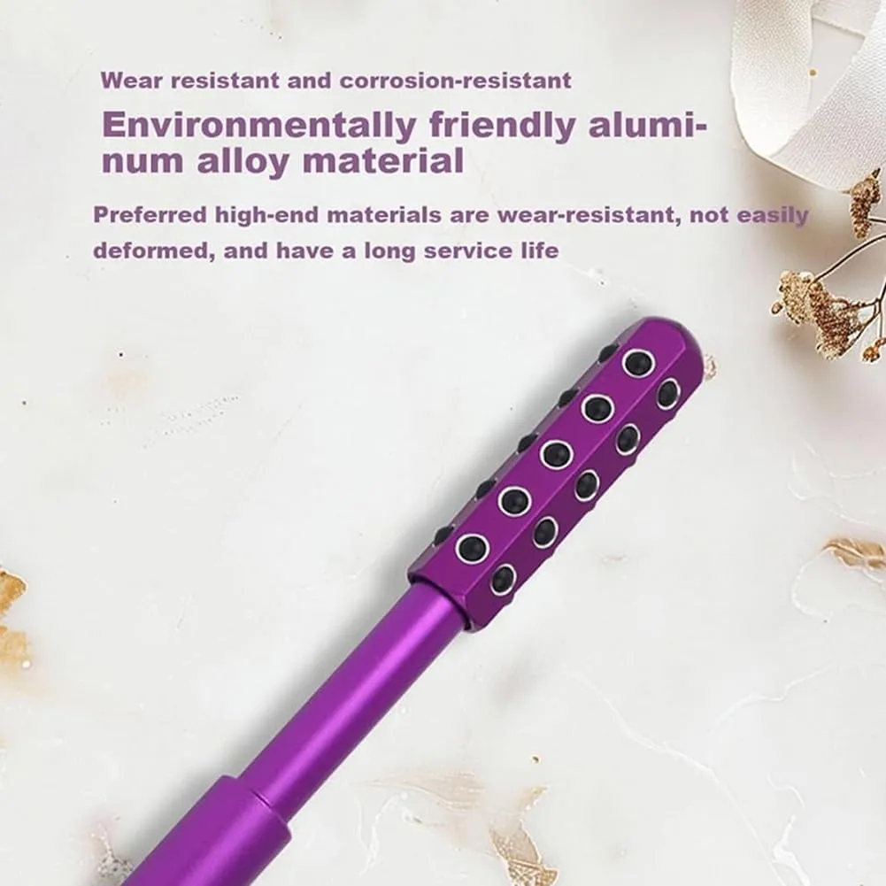 Beauty Roller for Face, Uplift Facial Massage Wand for Sculpting, Firming, Radiance Tool with Germanium Stone for Natural Lift, Contour, Easy to Use Skincare Massager