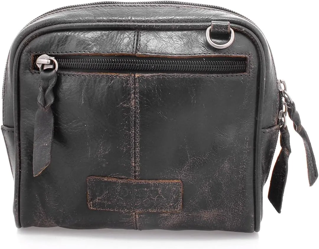 Bed Stu Capture Compact Hobo Handbag for Women - Black Lux, Size S