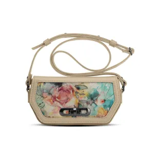 Beige Swag Crossbody Aged