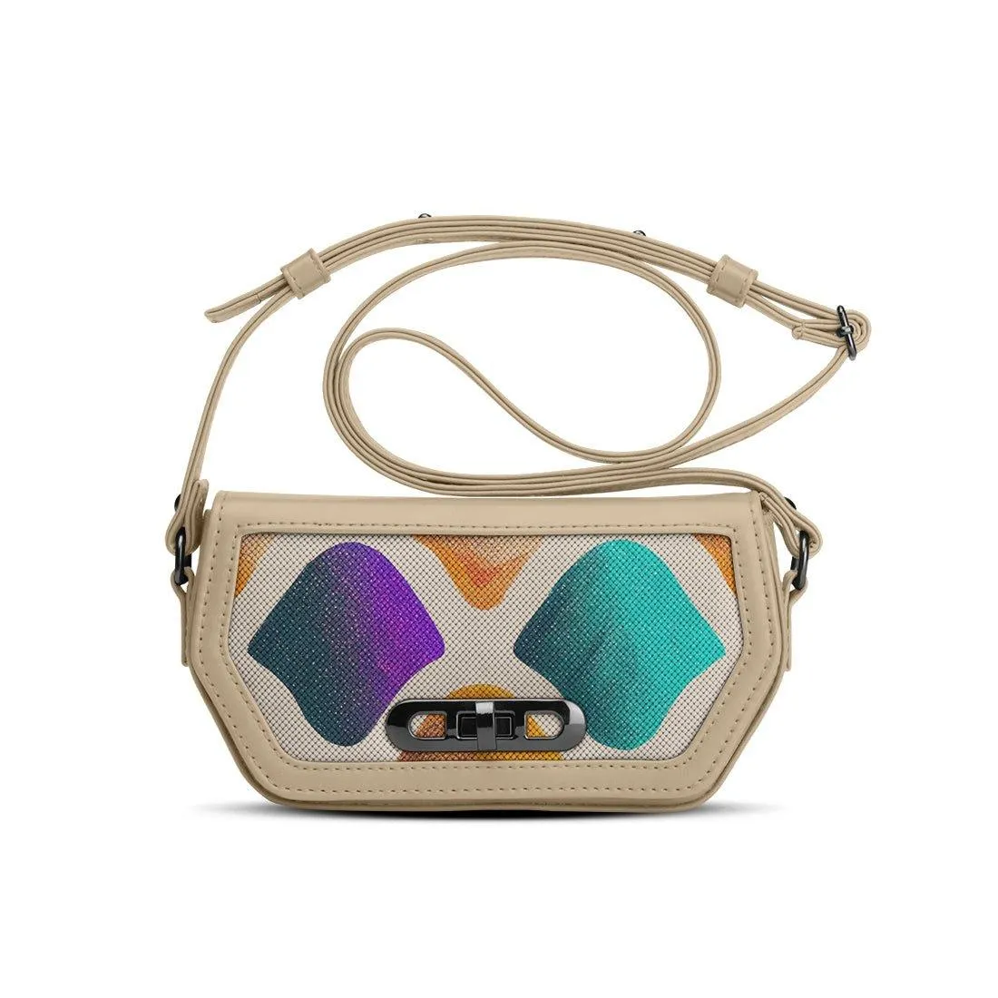 Beige Swag Crossbody Gluey