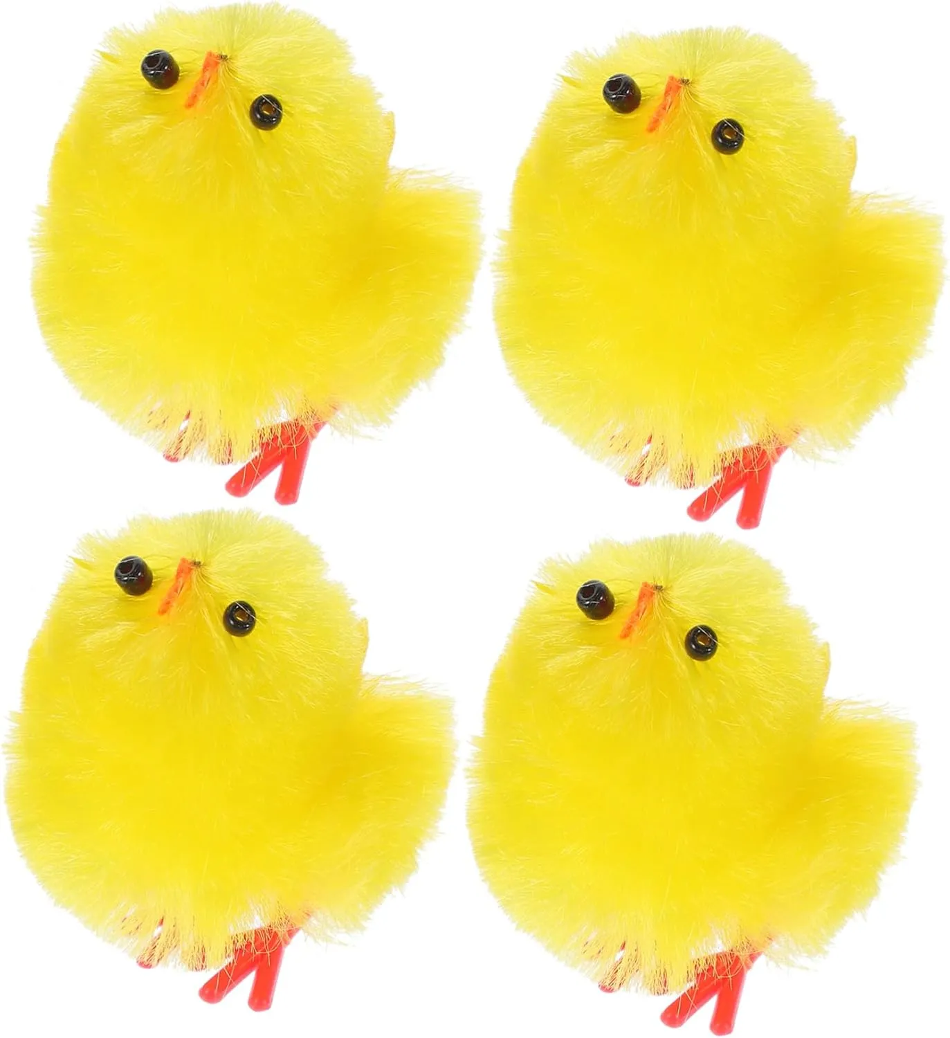 BESPORTBLE 36pcs Plush Mini Chick Figurines Easter Garden Ornament Decoration Simulated Chick for Home Party and Craft Projects for Easter Bonnet Basket Decor