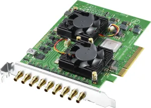 Blackmagic Design DeckLink Quad 2 PCIe Capture and Playback Card, Up to 1080p60, 8 Channel 3G-SDI (BDLKDVQD2)