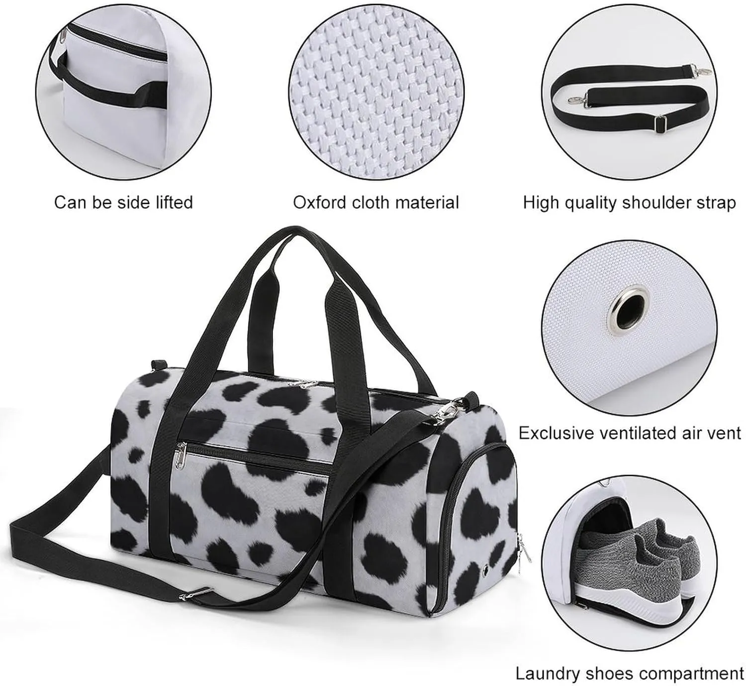 Blue Quaker Parrots Portable Large Capacity Fully Printed Fitness Bag Unisex