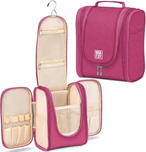BOACAY Hanging Travel Toiletry Bag for Women and Men, Makeup Bag, Bathroom & Shower Organizer Kit for Accessories, Cosmetics, Travel Essentials