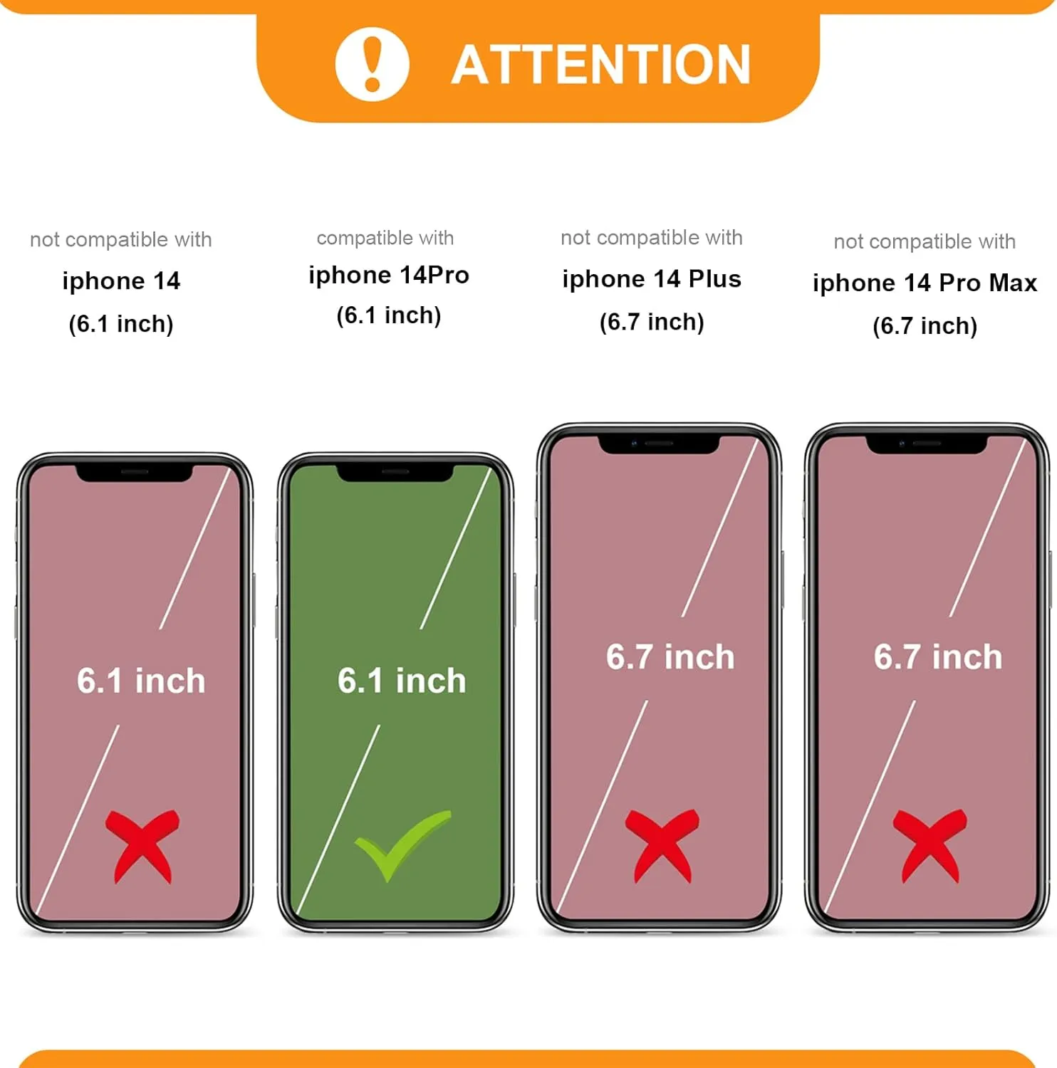 Bocasal Crossbody Wallet Case for iPhone 14 Pro with RFID Blocking Card Slot Holder, Magnetic Flip Folio Purse Case, PU Leather Zipper Handbag with Detachable Lanyard Strap 6.1 Inch 5G (Rose Gold)