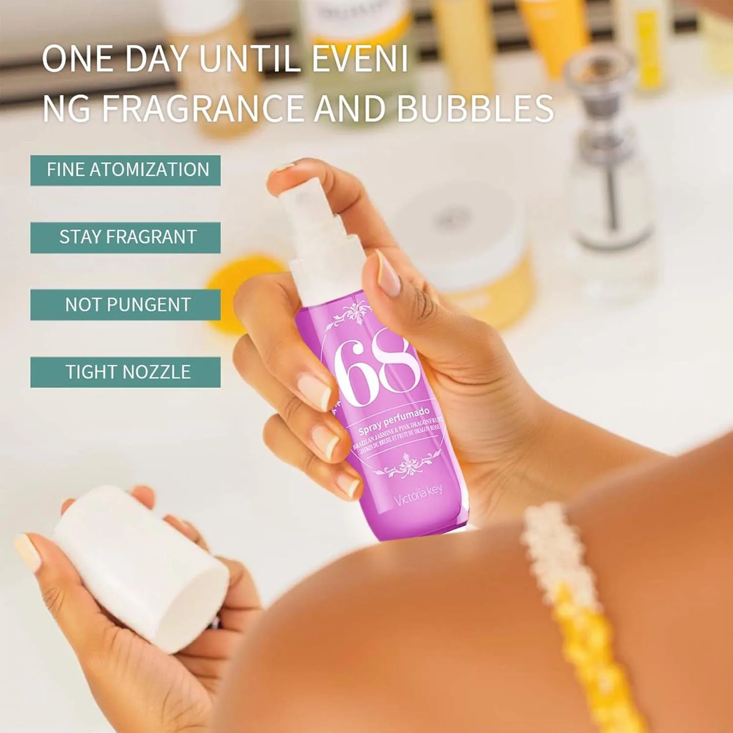 Body Spray for Women, Hair & Body Fragrance Mist, Long Lasting Perfume Spray, Travel Size Womens Fragrance Body Spray