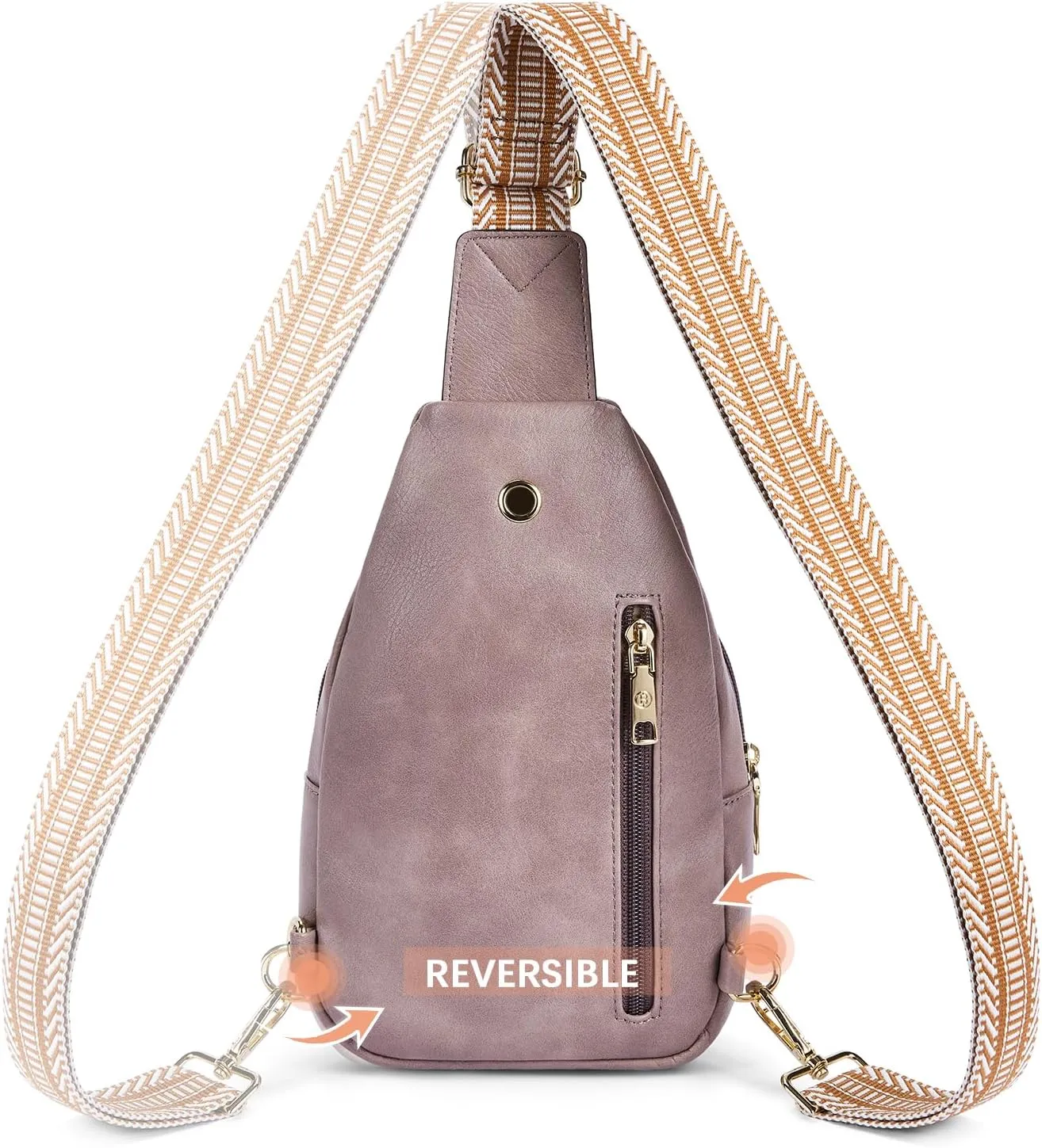 BOSTANTEN Small Sling Bag for Women Leather Crossbody Bags Fanny Pack Chest Bag for Travel