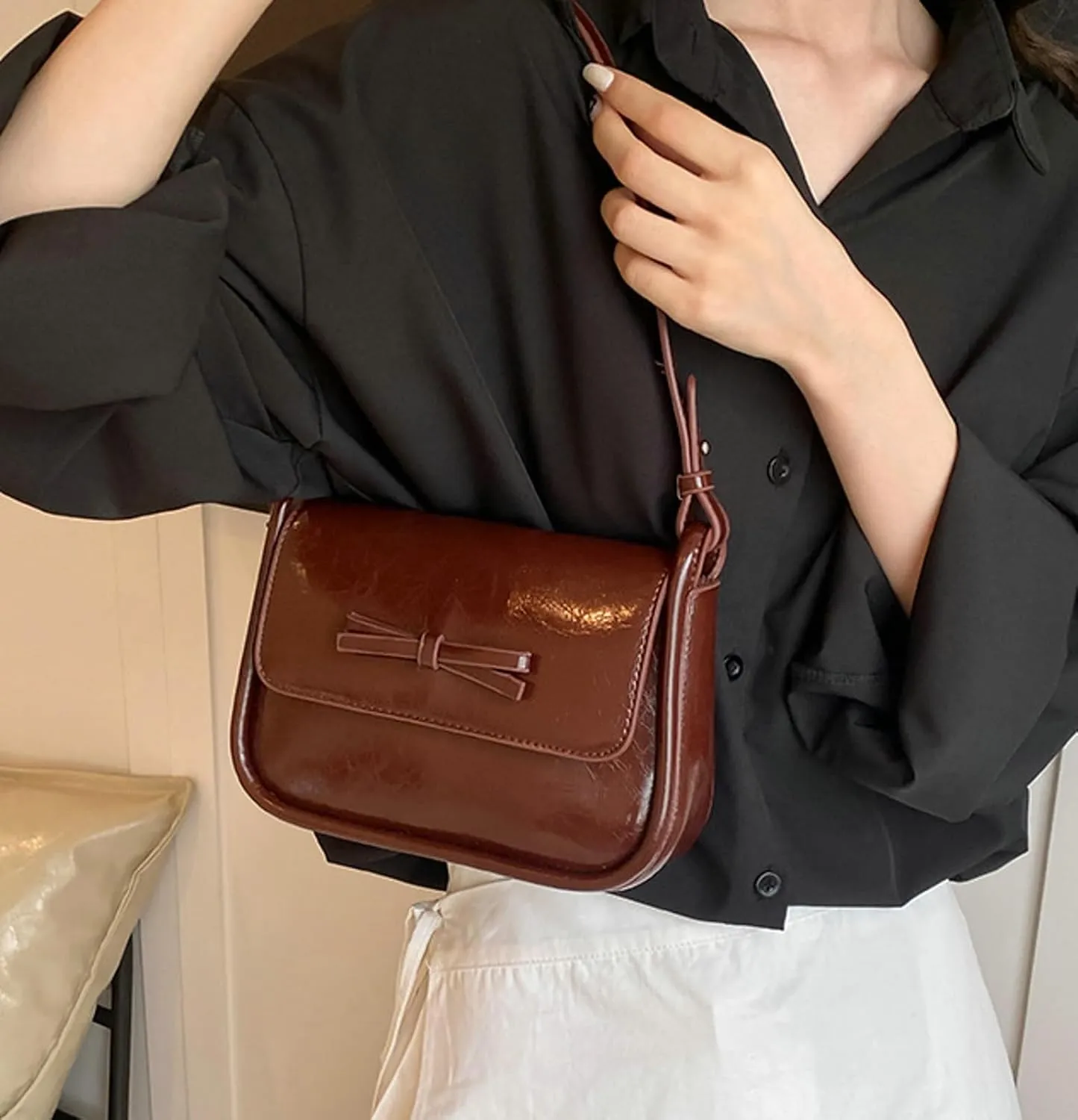 Bow Knot Crossbody Bag Women Trendy Shoulder Bag Versatile 2025 Casual Mini Bag