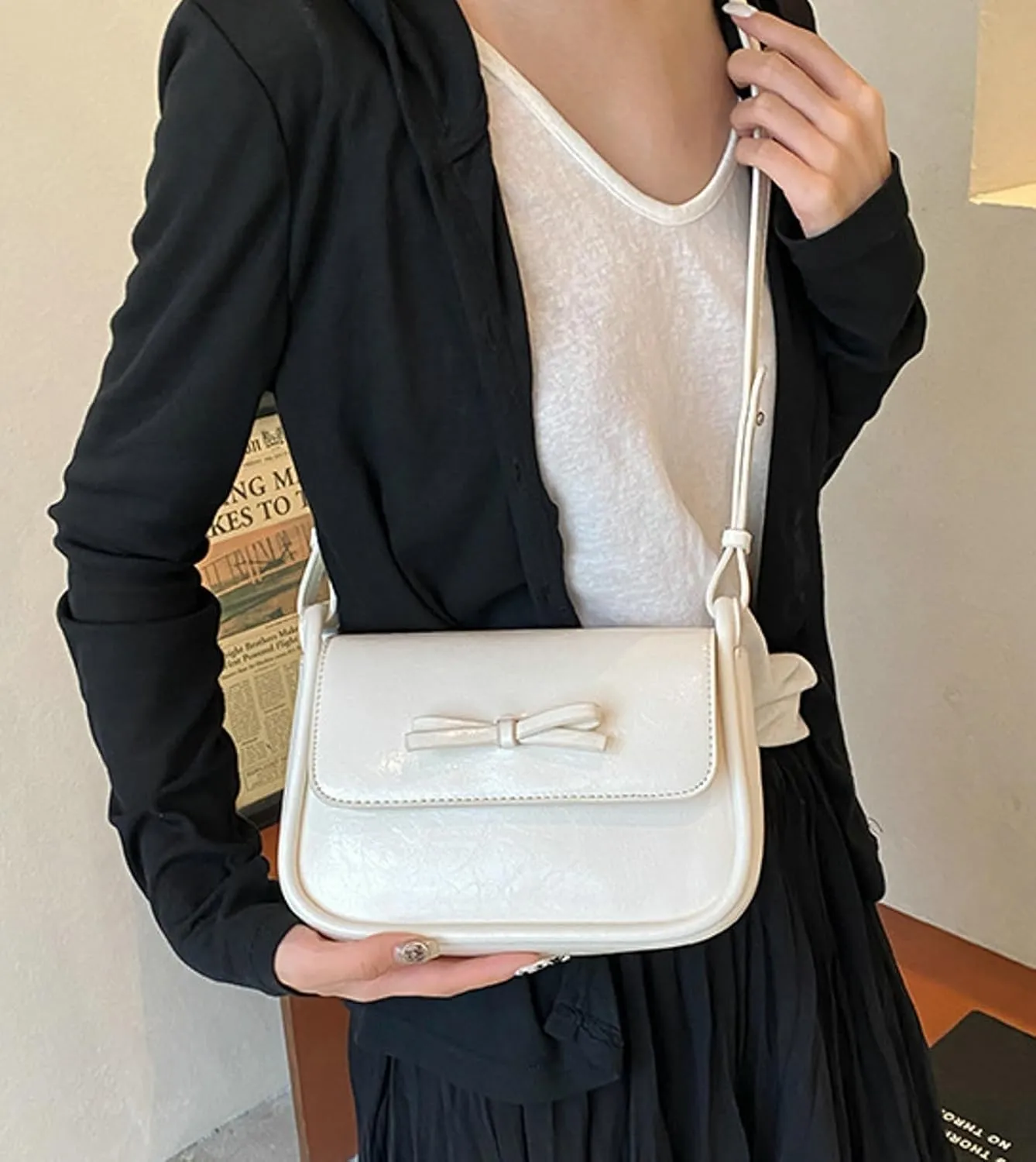 Bow Knot Crossbody Bag Women Trendy Shoulder Bag Versatile 2025 Casual Mini Bag