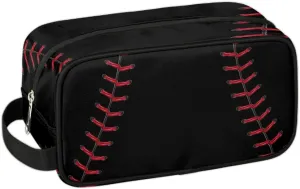Boys Toiletry Bag for Kids Dopp Kit Waterproof Baseball Theme Hanging Wash Bag Cosmetic Bag Medicine Bag for Travel Sports Shower Essential