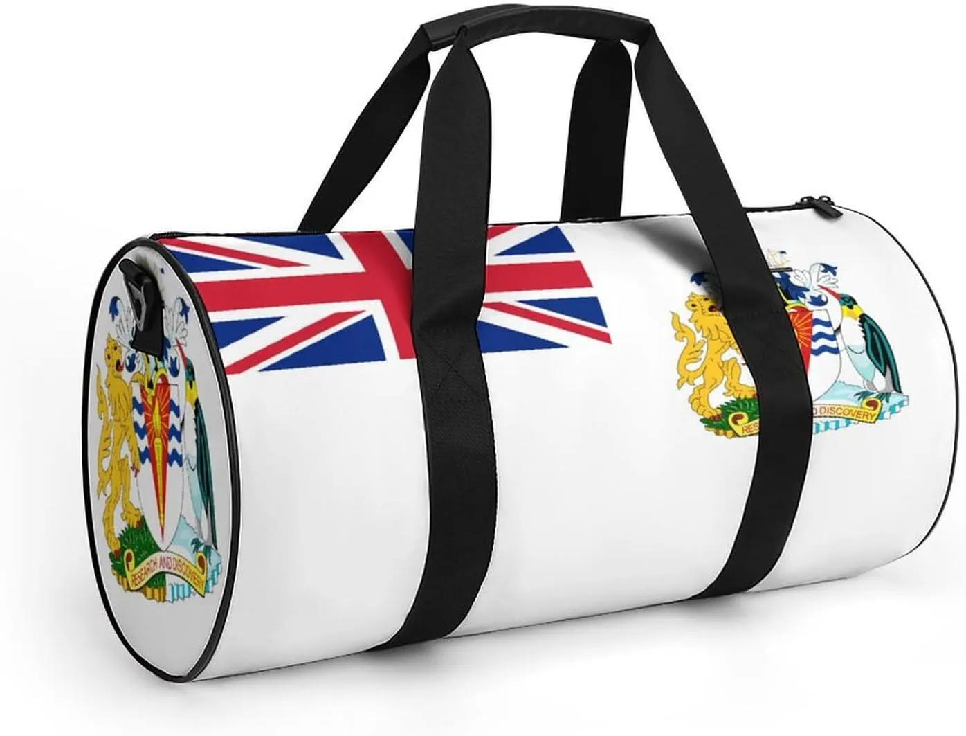 British Antarctic Territory Flag Large Gym Duffel Bag with Wet Pocket for Men Women Travel Workout