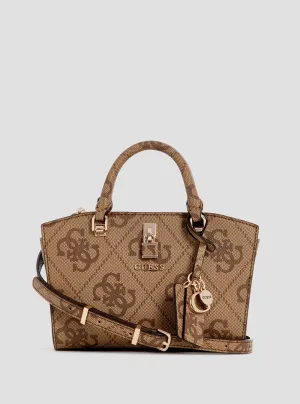 Brown Logo Queensland Mini Satchel Bag