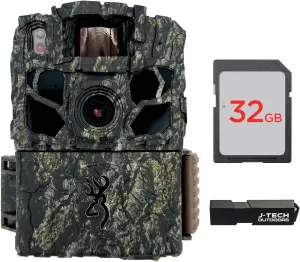 Browning Dark Ops FHDR Trail Game Camera Includes 32GB Memory Card and J-TECH Card Reader (26MP) | BTC6FHDR, Camo