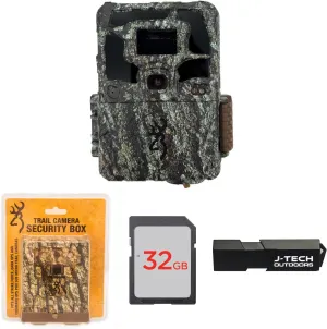 Browning Dark Ops Pro X 1080 Trail Game Camera Bundle Includes Sub Micro Security Box   32GB Memory Card   J-TECH Card Reader (24MP) | BTC6PX1080
