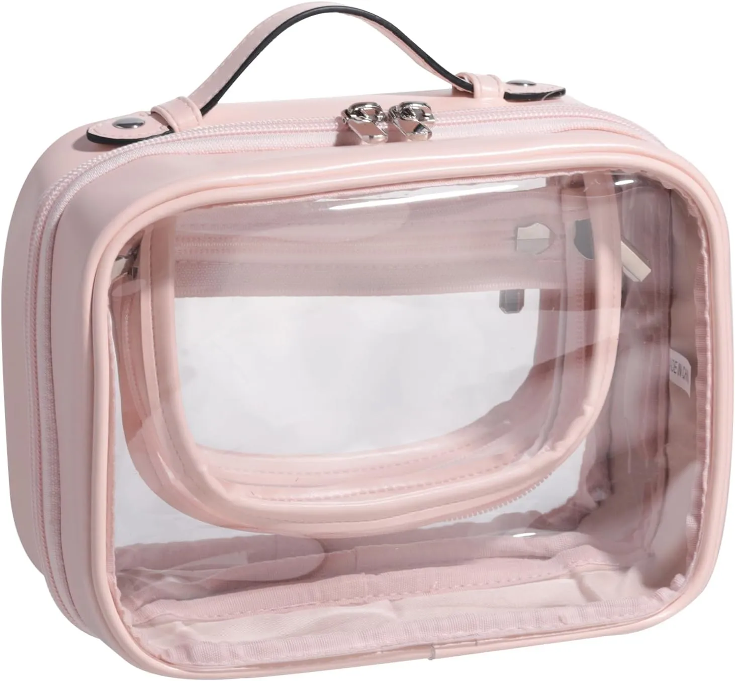 BS-MALL Travel Toiletry Bag - Premium Large Capacity, Multiple Compartments, and Durable Design for Your Daily and Travel Needs PINK