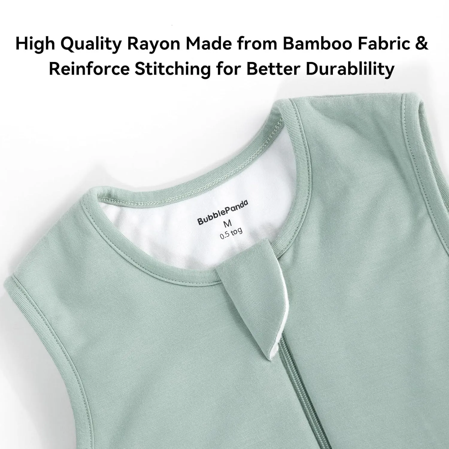 BubblePanda Rayon Made from Bamboo Toddler Sleep Sack with Feet 12-24 Months 0.5 Tog Ultra Soft Toddler Sleeping Sack 1t-2t Baby Sleep Bag Walker Wearable Blanket with Legs 2-Way Zipper Lightweight
