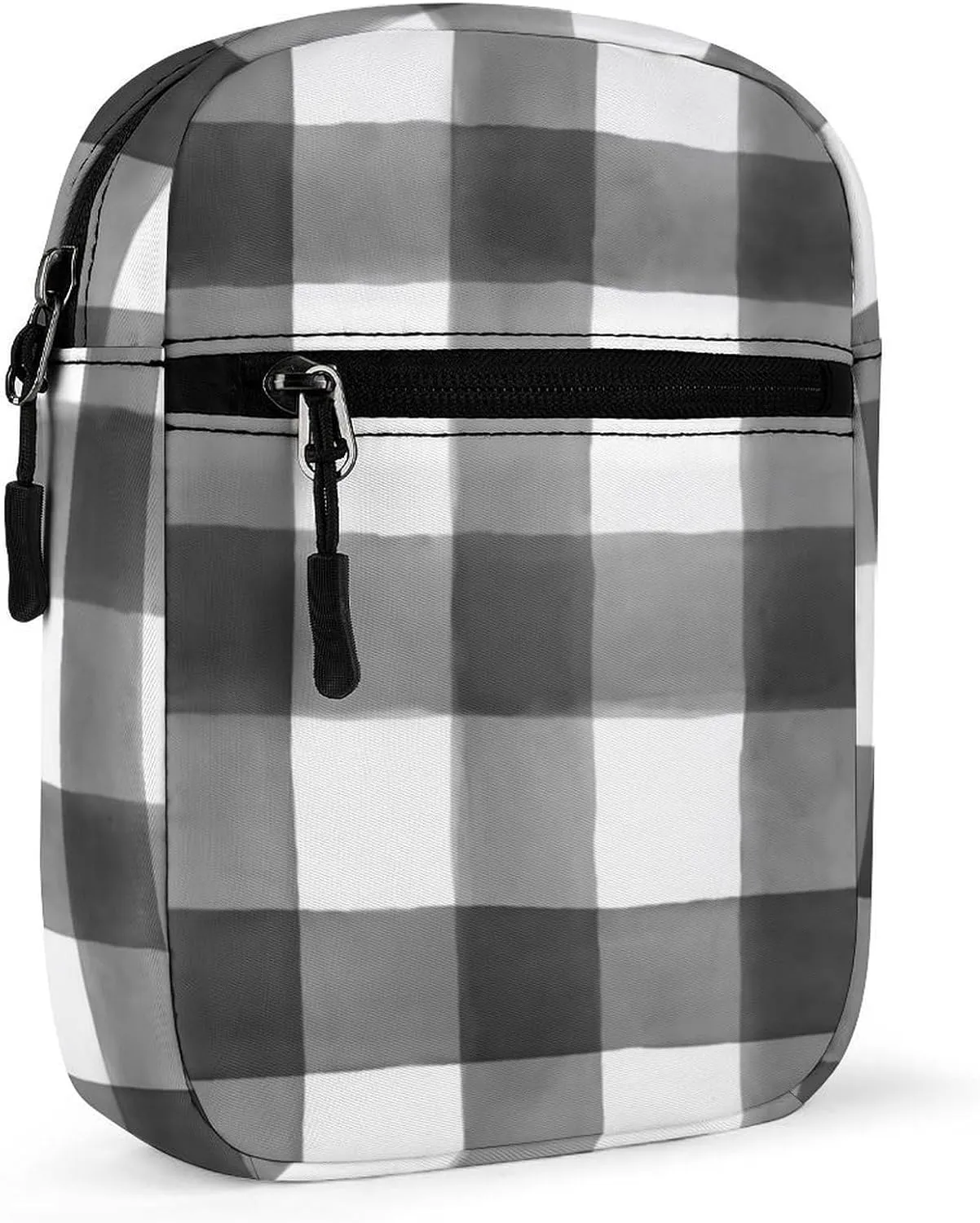 Buffalo Check Detachable Shoulder Strap Small Shoulder Bag Unisex