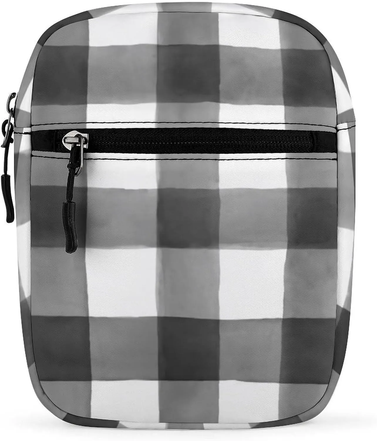 Buffalo Check Detachable Shoulder Strap Small Shoulder Bag Unisex