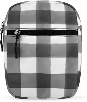 Buffalo Check Detachable Shoulder Strap Small Shoulder Bag Unisex