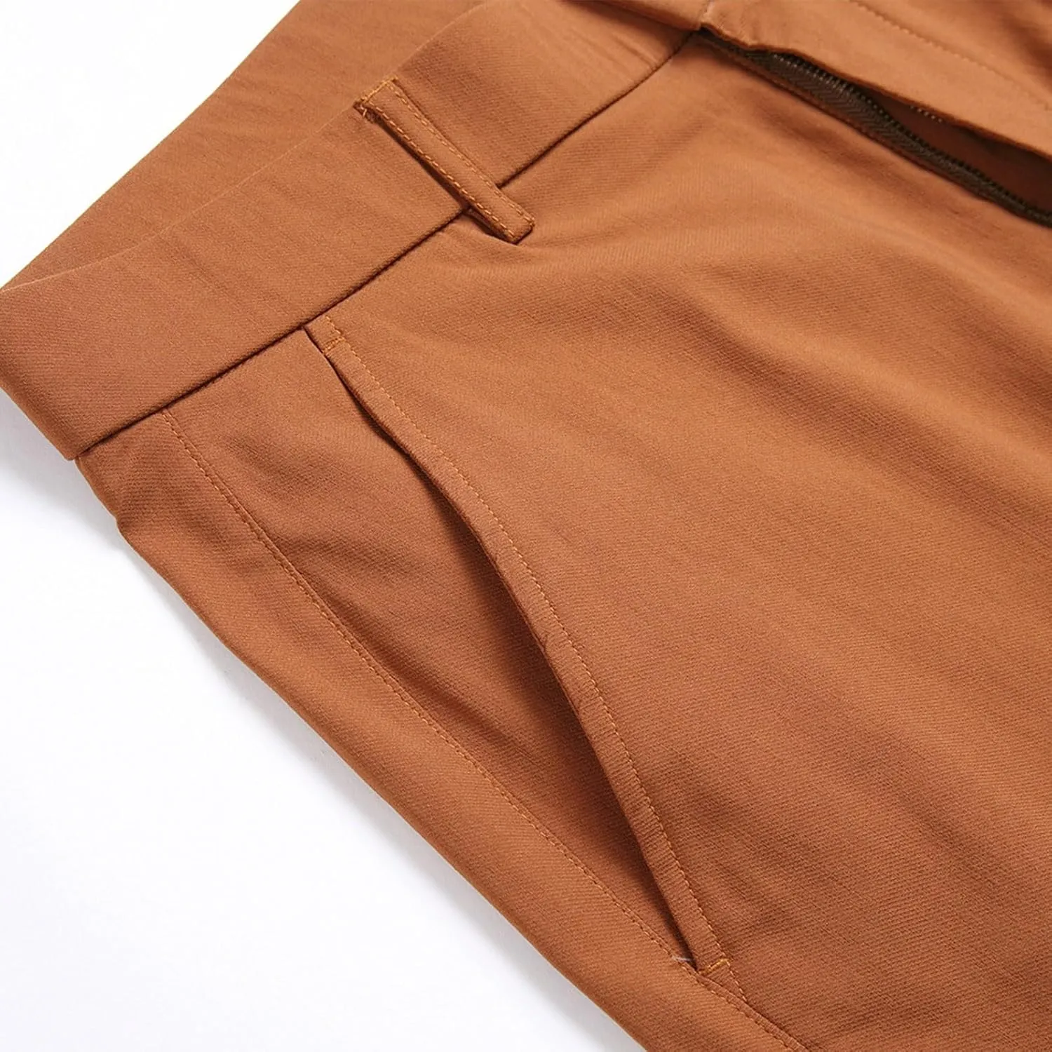 Business Casual Pants for Men Slim Fit Buttoned Multi-Pocket Straight Leg Hiking Pants Straight Work Cargo Pants