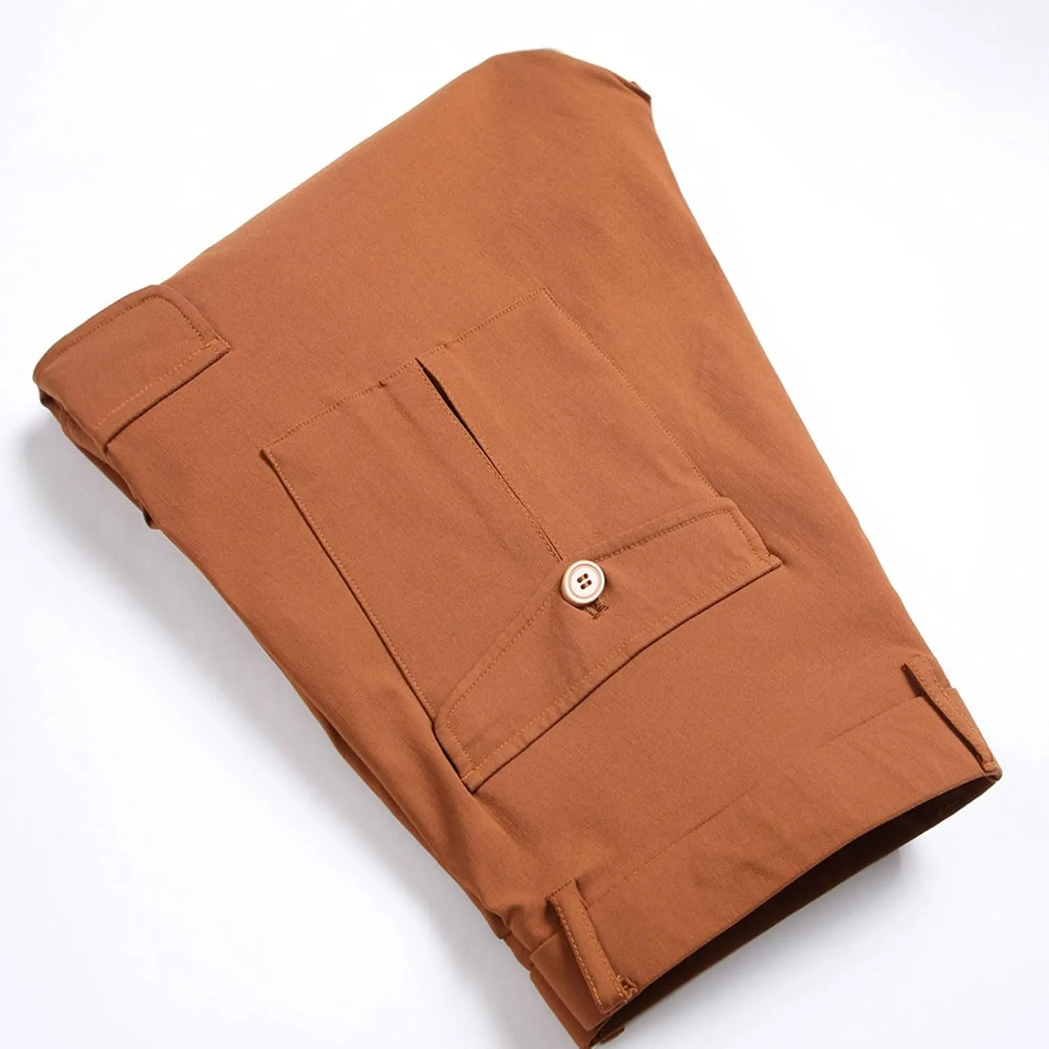 Business Casual Pants for Men Slim Fit Buttoned Multi-Pocket Straight Leg Hiking Pants Straight Work Cargo Pants