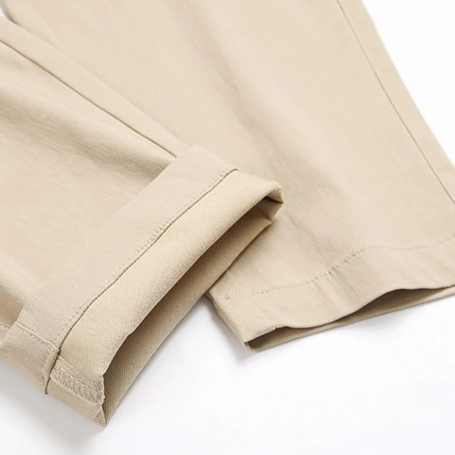 Business Casual Pants for Men Slim Fit Buttoned Multi-Pocket Straight Leg Hiking Pants Straight Work Cargo Pants
